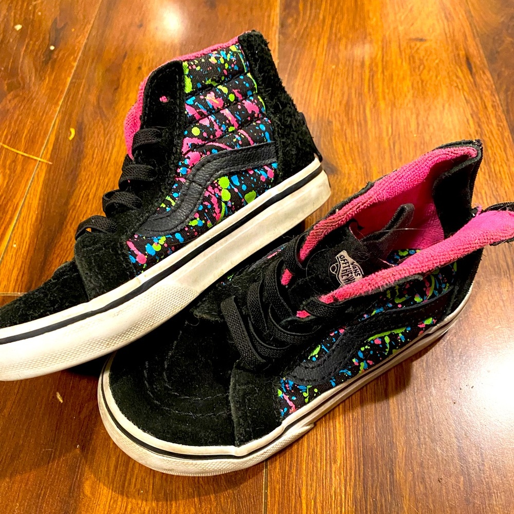 Girls Vans high tops size 8